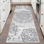HEBE Hallway Runner Rug 2'x6' Washable Vintage Kitchen Rugs Non Slip Laundry Rug Runner Distressed Boho Floor Carpet Runners for Hallways Entryway Laundry Room Kitchen Bathroom