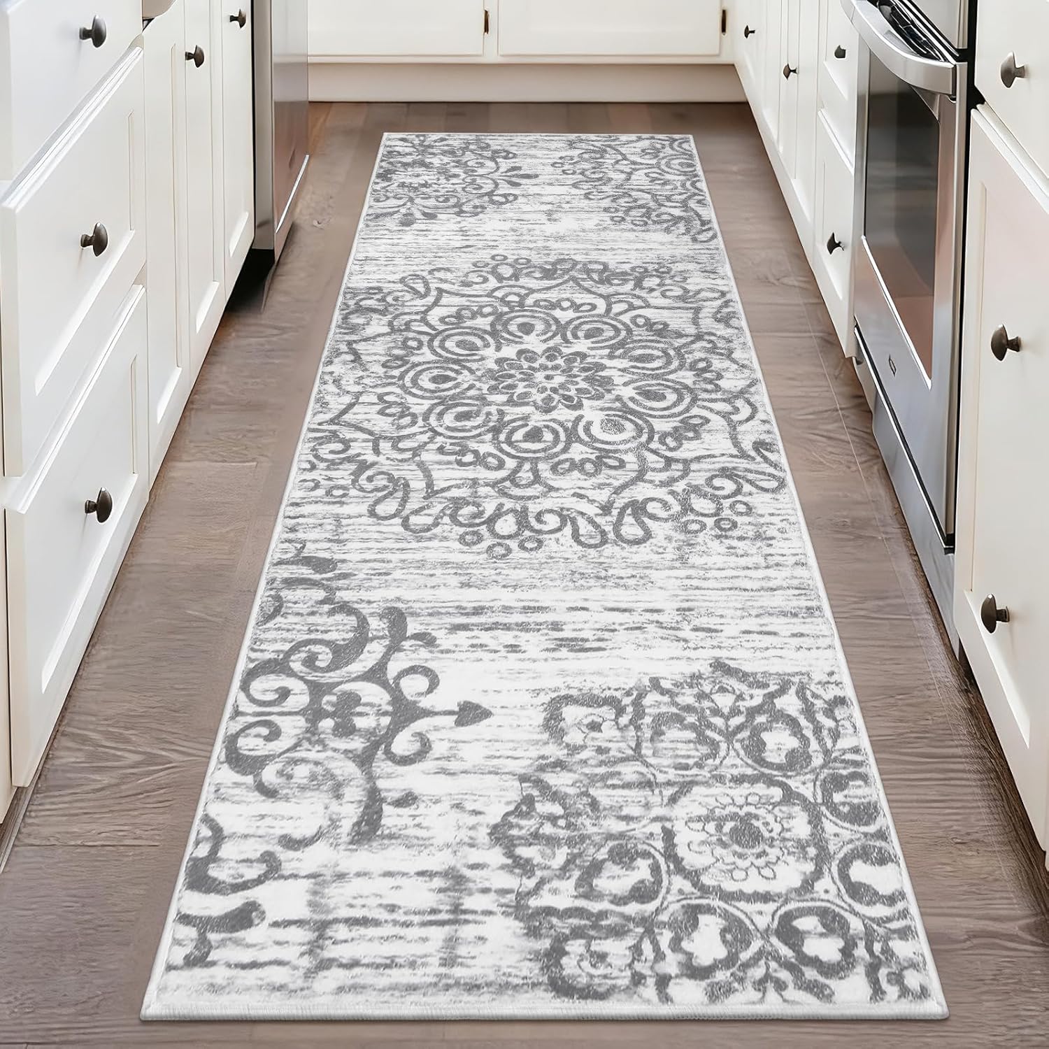 HEBE Hallway Runner Rug 2'x6' Washable Vintage Kitchen Rugs Non Slip Laundry Rug Runner Distressed Boho Floor Carpet Runners for Hallways Entryway Laundry Room Kitchen Bathroom HEBE Hallway Runner Rug 2'x6' Washable Vintage Kitchen Rugs Non Slip Laundry Rug Runner Distressed Boho Floor Carpet Runners for Hallways Entryway Laundry Room Kitchen Bathroom