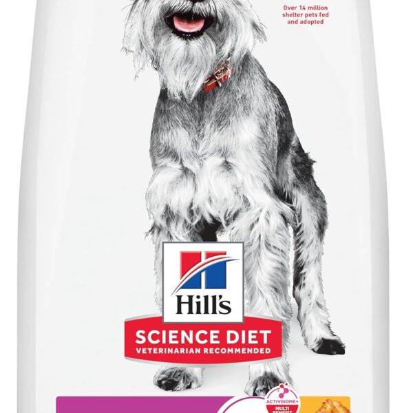 Hill's Science Diet Adult 7+ Small & Mini Dry Dog Food, Chicken & Brown Rice, 4.5 lb. Bag