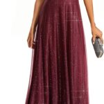 Ever-Pretty Women's Summer Glitter Formal Dresses Evening Gown V Neck Short Sleeves Floor Length Mother of Bride Dress 50159