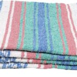 Open Road Goods Multi Color Mexican Falsa Blanket - Handwoven in Mexico - Great for The Beach, Picnics, Yoga, or a Throw! (Beach CT)