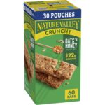 Nature Valley Crunchy Oats 'n Honey Granola Bars, 60 Bars, 44.7 OZ (30 Pouches)