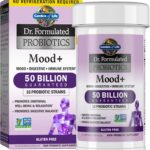 Garden of Life Dr. Formulated Probiotics Mood+ - 50 Billion CFU - Supports Relaxation & Digestive Health - Shelf Stable - 60 Vegetarian Capsules