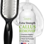 Dr. Entre's Callus Remover Gel & Foot File: Extra Strength Callus Remover for Feet, Foot Callus Remover Care, Pedicure Tools Supplies, Spa Kit, Dead Skin Scrubber, 4 oz