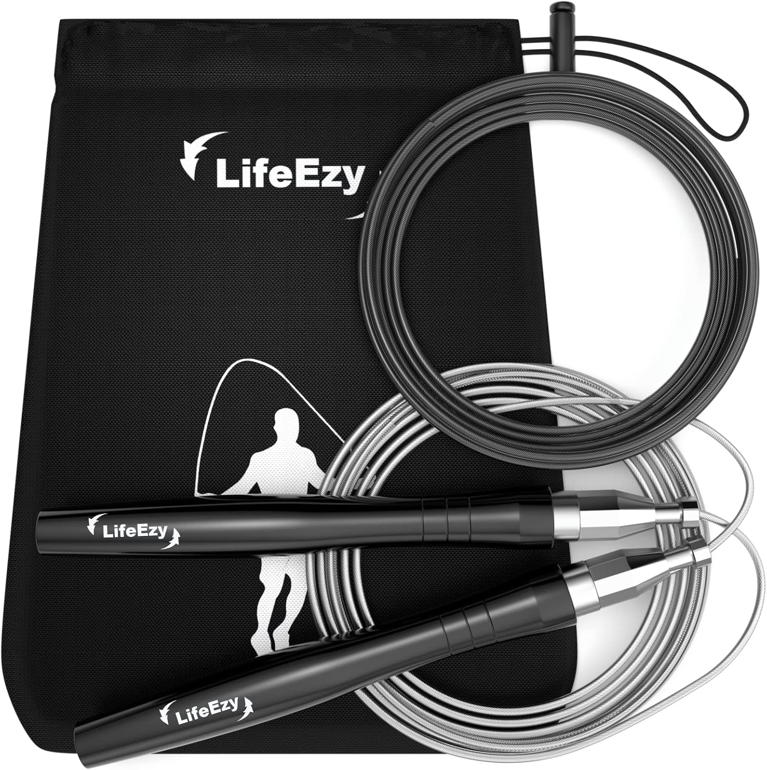 Jump Rope, High Speed Weighted Jump Rope - Premium Quality Tangle-Free - Self-Locking Screw-Free Design - Jump Ropes for Fitness - Skipping Rope for Workout Fitness, Crossfit & Home Exercises Jump Rope, High Speed Weighted Jump Rope - Premium Quality Tangle-Free - Self-Locking Screw-Free Design - Jump Ropes for Fitness - Skipping Rope for Workout Fitness, Crossfit & Home Exercises