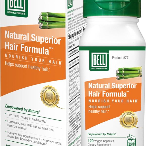 Bell Natural Superior Hair Formula Lifestyle Products | an Innovative Healthy Hair Supplement for Men and Women