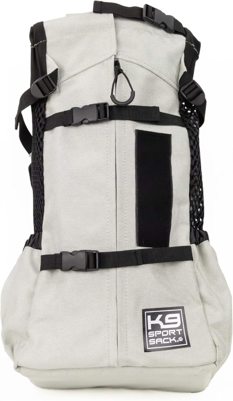 K9 Sport Sack Air 2 - X-Small, Light Grey - Ideal for Dogs with 9-12 Back Length - Durable, Breathable Backpack-Style Carrier - Perfect for Walks, Short Hikes & Public Transportation