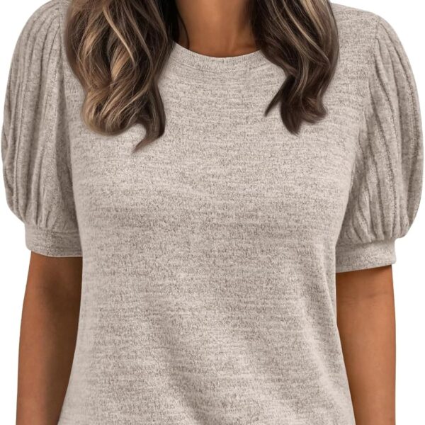 AUTOMET Womens Tops Summer Sweater Spring Tunic Dressy Casual Blouses Business Cute Trendy Short Sleeve Shirt 2026