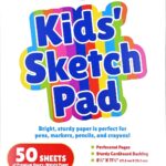 Kids' Sketch Pad (50 perforated sheets of high quality paper. Acid-free)