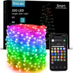 BrizLabs Smart Fairy Lights, 33ft 100 LED Color Changing Fairy Lights Work with Alexa/Google Home, WiFi Pastel Easter Light Dimmable RGB Twinkle Starry Light for Xmas Tree Home Party Easter Halloween