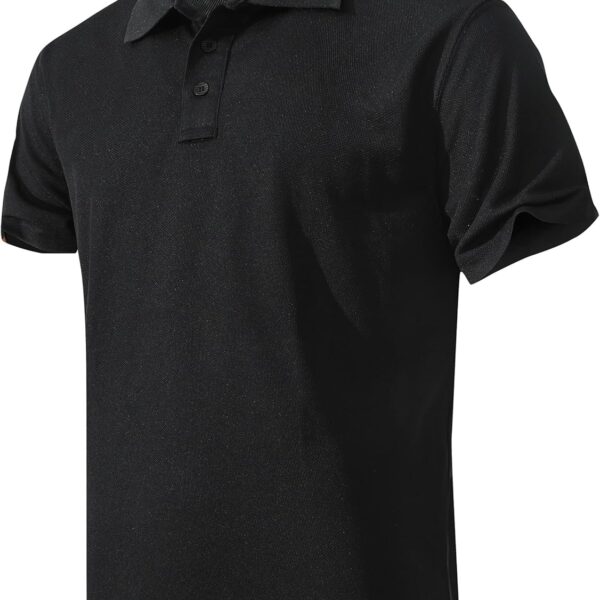 Men's Quick-Dry Active Polo Shirts Short Sleeve Performance for Golf Tennis Daily Casual Collared T-Shirt