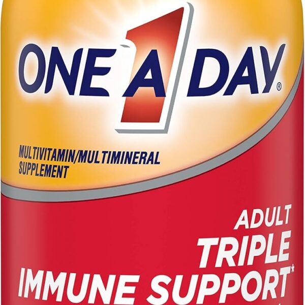 One A Day Adult Triple Immune Support* Complete Multivitamin, Supplement with Vitamins C, Vitamin D, & Zinc, 100 Count