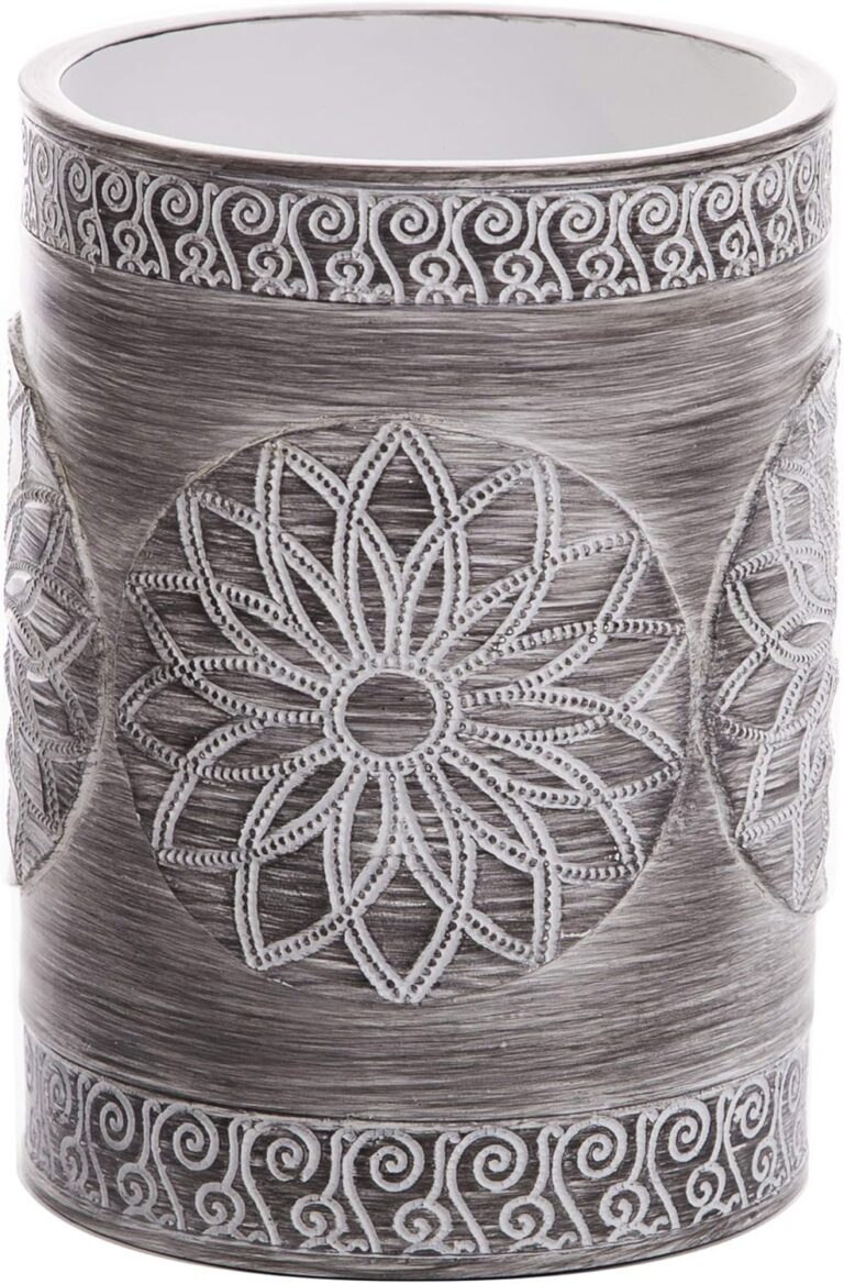 BINO Kitchen Utensil Holder for Countertop, Grey Sunflower - Utensil Caddy countertop utensil holder Utensil Crocks for kitchen Cooking Utensil Holder Kitchen Utensils Holder Spatula Holder