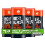 Right Guard Xtreme Defense Invisible Solid Antiperspirant Deodorant, Fresh Blast Scent - 5-in-1 Deodorant Men Can Trust, 72-Hour Odor Control, 2.6 oz (4 Pack)