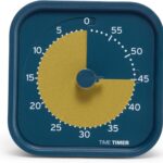 Time Timer MOD - Home Edition - Individual Sized 60 Minute Visual Countdown Timer for ADHD, Adults, Students, and Pomodoro with Silent Operation (Metallic Midnight)