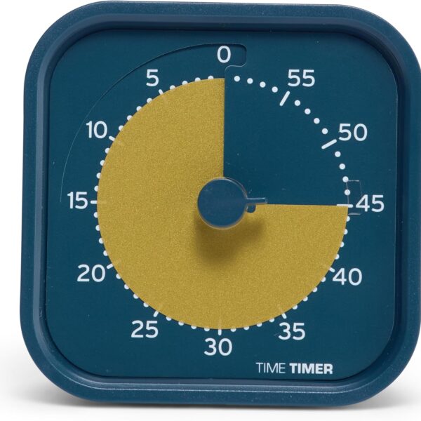 Time Timer MOD - Home Edition - Individual Sized 60 Minute Visual Countdown Timer for ADHD, Adults, Students, and Pomodoro with Silent Operation (Metallic Midnight)