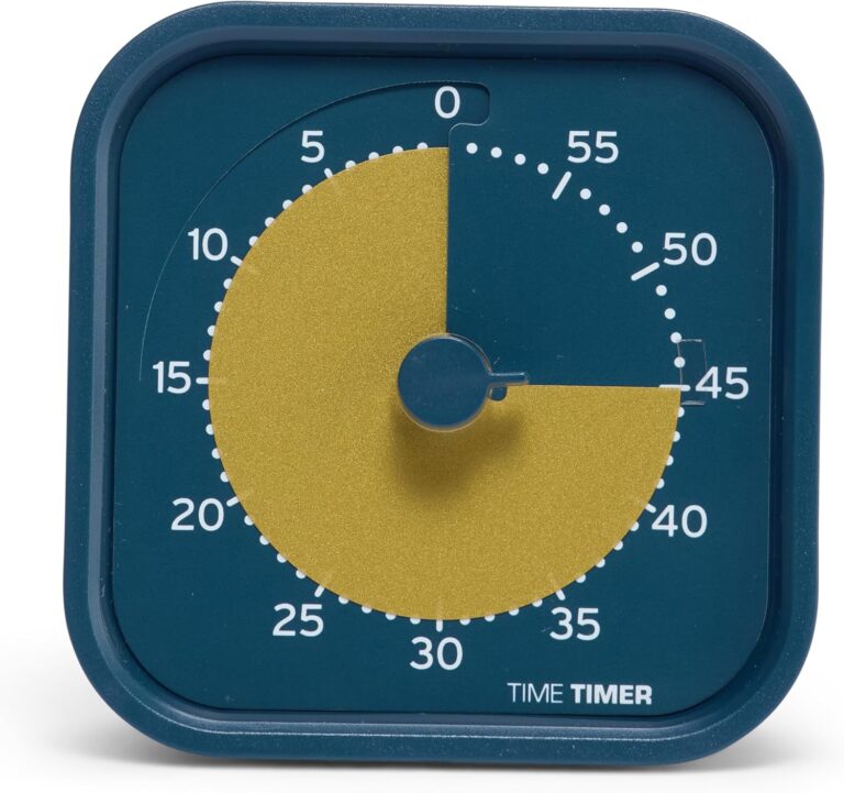 Time Timer MOD - Home Edition - Individual Sized 60 Minute Visual Countdown Timer for ADHD, Adults, Students, and Pomodoro with Silent Operation (Metallic Midnight)