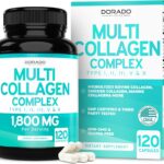 Multi Collagen Pills for Women & Men (120 Capsules) Type I, II, III, V and X - Pure Hydrolyzed Collagen Peptides Supplement - Hair, Skin, Nails & Joint Support - 3rd Party Tested, Non GMO & USA Made