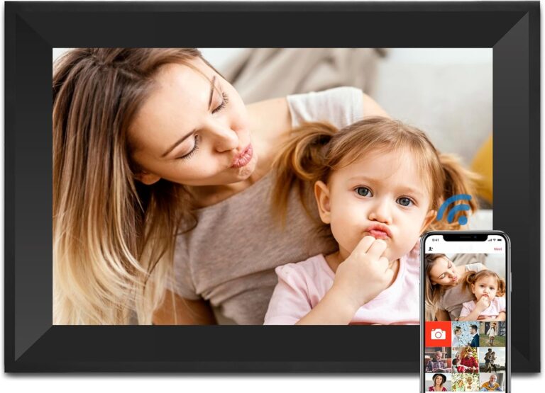 Digital Picture Frame WiFi Smart Picture Frames 10.1Inch HD Digital Photo Frame, 16GB Storage, Electronic Picture Frame Easy to Share Photos and Video via Uhale APP