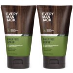 Every Man Jack Gentle Exfoliating Face Scrub For Men- Exfoliate Away Dead Skin, Moisturize, and Revive Tired Skin with Jojoba Beads, Hyaluronic Acid, and Caffeine - 4.2 oz Mens Face Scrub -Twin Pack