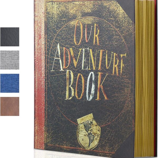 Large Adventure Book Photo Album Magnetic 13"x11.5"DIY,Handmade for Anniversary,Family Memories Accommodates 3x5 to 8x10Photos Inspired by 'Up',Perfect for Couples,Friend,Travel Memories(Movie Style)