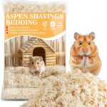 Sukh 14 OZ Aspen Hamster Bedding - Aspen Shavings Pet Supplies Bedding and Litter for Guinea Pig Rabbit Snake Enclosure Horse Bunny Hedgehog Chicken Coop Reptile Chinchilla Small Animal