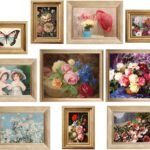 10 Pcs Gold Vintage Picture Frames for Wall or Tabletop Display Ornate French Country Frame Collage with 8x10 5x7 4x6 Frames Set for Gallery Bedroom Living Room