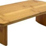 Bean Products Bamboo Foldable Meditation Bench  Supportive and Portable Folding Kneeling Stool for Zen Practice  Ergonomic Design for Seiza, Meditation, Prayer and Travel  Made in USA