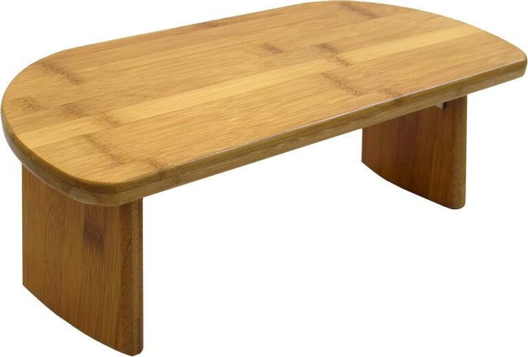 Bean Products Bamboo Foldable Meditation Bench  Supportive and Portable Folding Kneeling Stool for Zen Practice  Ergonomic Design for Seiza, Meditation, Prayer and Travel  Made in USA