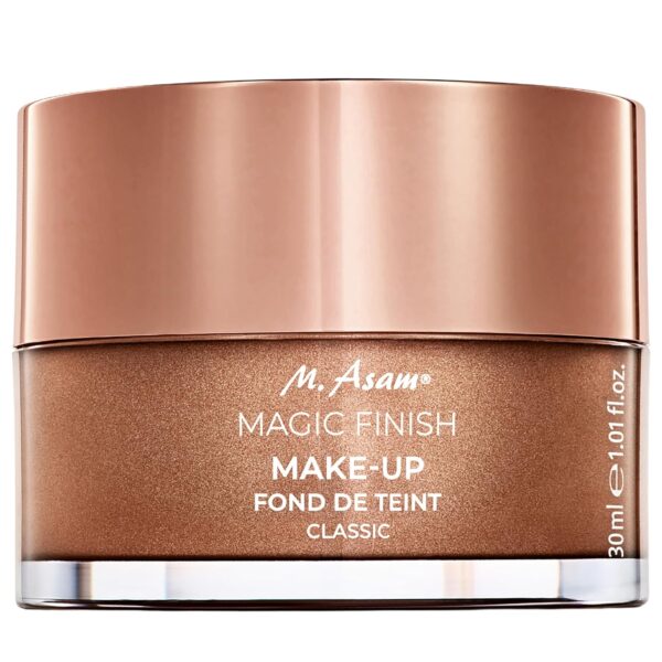 M. Asam Magic Finish Make-Up Mousse (1.01 Fl Oz) 4in1 Primer, Foundation, Concealer & Powder With Buildable Coverage, Hides Redness And Dark Spots, Vegan, For Light To Medium Skin Tones