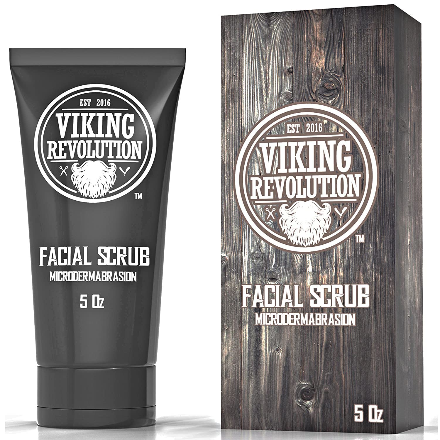 Viking Revolution Microdermabrasion Face Scrub for Men - Facial Cleanser for Skin Exfoliating, Deep Cleansing, Removing Blackheads, Acne, Ingrown Hairs - Men's Face Scrub for Pre-Shave (1 Pack) Viking Revolution Microdermabrasion Face Scrub for Men - Facial Cleanser for Skin Exfoliating, Deep Cleansing, Removing Blackheads, Acne, Ingrown Hairs - Men's Face Scrub for Pre-Shave (1 Pack)