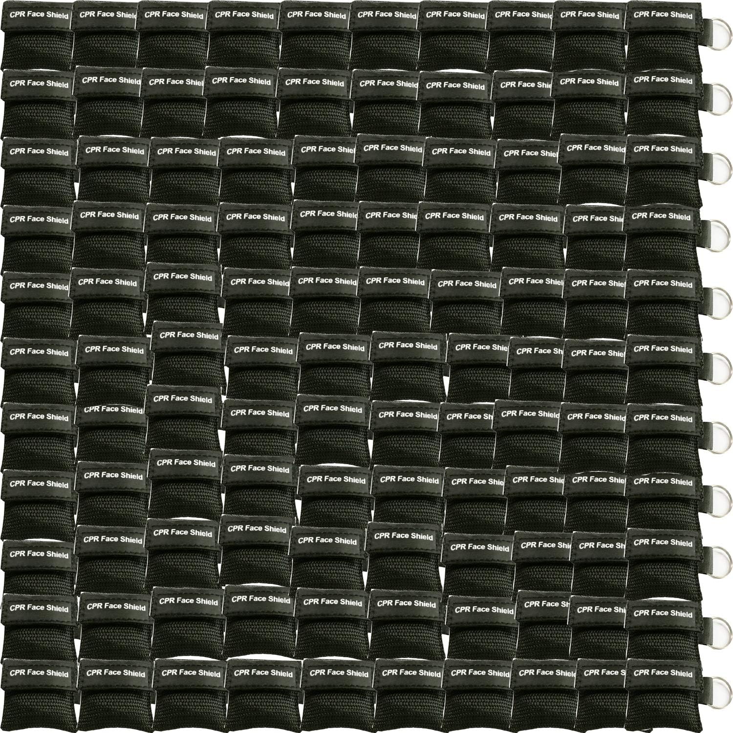 100pcs CPR Face Shield Mask Keyring Emergency Kit Rescue Face Shields for First Aid or CPR Training 100pcs CPR Face Shield Mask Keyring Emergency Kit Rescue Face Shields for First Aid or CPR Training