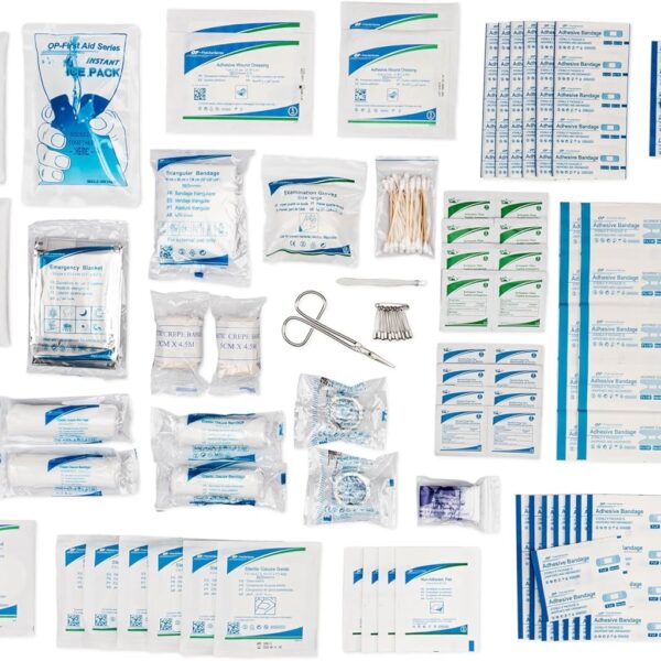 First Aid Kit Refill - 200 Piece - Extra Replacement Supplies for First Aid Kits, Loose Packed Restock Supply Pack