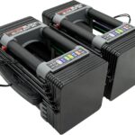 PowerBlock Elite EXP Adjustable Dumbbells, Sold in Pairs, Stage 1, 5-50 lb. Dumbbells, Durable Steel Build, Innovative Workout Equipment, All-in-One Dumbbells, Expandable with Expansion Kits