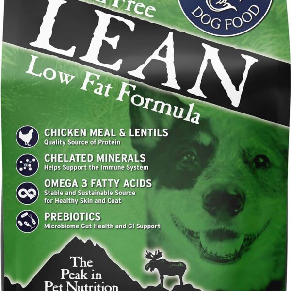 Annamaet Grain-Free Lean Reduced Fat Formula Dry Dog Food, (Chicken & Duck), 5-lb Bag