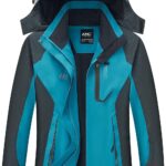 Diamond Candy Women's Waterproof Rain Jacket with Hood Lightweight Outdoors Raincoat