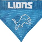 Pets First NFL DOG BANDANA - DETROIT LIONS REVERSIBLE PET BANDANA. 2 Sided Sports Bandana with a PREMIUM Embroidery TEAM LOGO, Large/X-Large. - 2 Sizes & 32 NFL Teams available