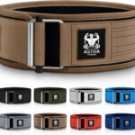 Quick Locking Premium Weight Lifting Belt - Powerlifting, Cross Training for Men and Women - 4 Inch Wider Back Support, 100% Metal Buckle - Professional Fitness, Olympic Lifting, Deadlift