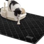 Niubya Premium Cat Litter Mat, 47" Long x 35" Wide, Extra Large Size, Waterproof and Non-Slip Design, Gentle on Paws, Easy to Clean