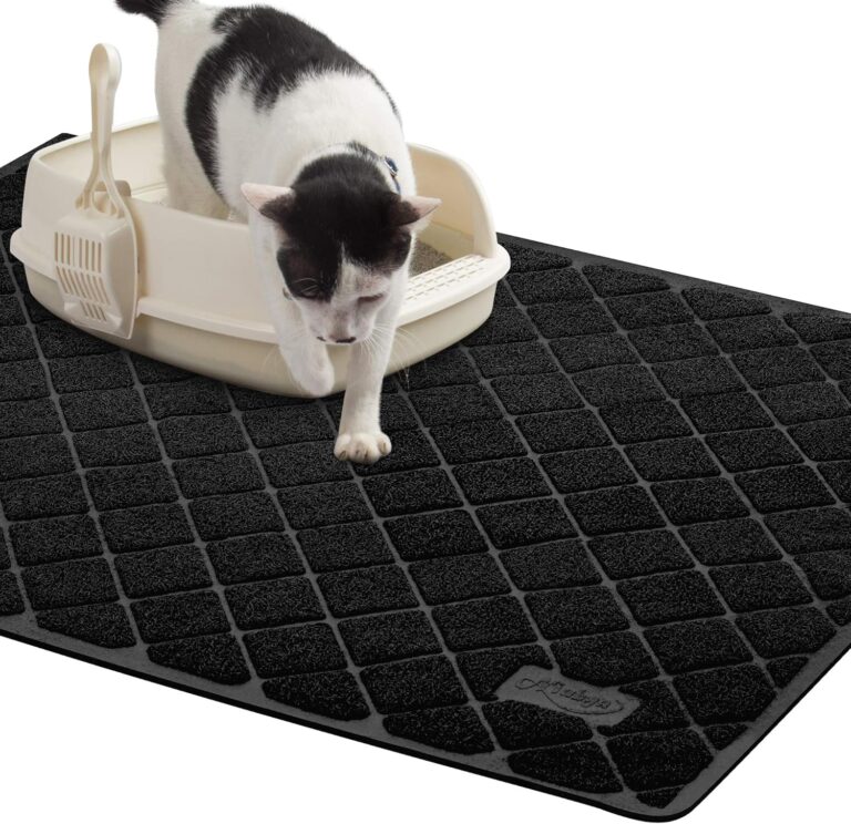 Niubya Premium Cat Litter Mat, 47" Long x 35" Wide, Extra Large Size, Waterproof and Non-Slip Design, Gentle on Paws, Easy to Clean