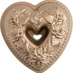 Nordic Ware Wildflower Heart Bundt, 6 Cup, Toffee