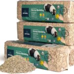 All Walks 40 Liters(4 x 10L Bags) Premium Natural Hemp Bedding, Odor Control, Low Dust, Highly Absorbent, for Rabbits, Hamsters, & Small Animals, Biodegradable, Made in USA