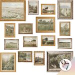97 Decor Large 11x14 French Country Wall Art Decor - Vintage Wall Art Prints, Farmhouse Wall Decor Vintage Botanical Print, Nature Poster Landscape Painting Spring Pictures For Bedroom (Unframed)