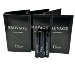 Dior Christian SAUVAGE MEN Sample Perfume EDP Vial 1 ml /0.03 oz – 3 PCS – Set of 3
