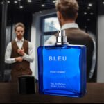 Bleu for Men Eau De Parfum – Blend of Citrusy Top Notes, Aromatic Spices & Warm Woody Undertones – Combination of Grapefruit, Lemon, Mint & Pink Pepper – Elegant 3.4fl Oz Bottle – Versatile Gift