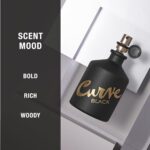 Curve Black Men’s Cologne Fragrance Spray, Casual Day or Night Scent, 4.2 fl oz
