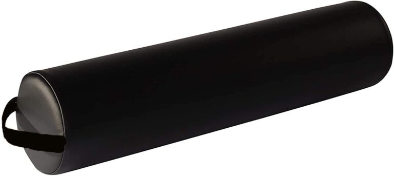 Therapist's Choice Full Round Massage Table Bolster Pillow Cushion 6 R x 26 L (Black)