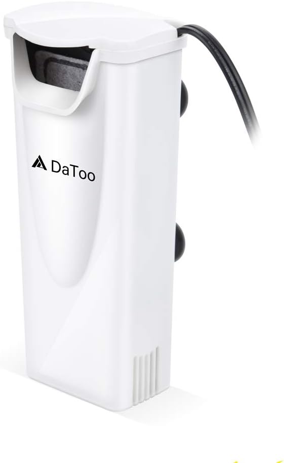 DaToo Aquarium Power Filter In-Tank Ultra Silent Small Fish Tank Filter 3W For Aquarium 1 to 10 Gallon Tank, 1 Yr Warranty DaToo Aquarium Power Filter In-Tank Ultra Silent Small Fish Tank Filter 3W For Aquarium 1 to 10 Gallon Tank, 1 Yr Warranty