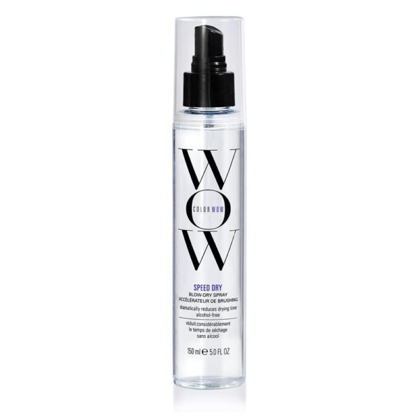 COLOR WOW Speed Dry Blow Dry Spray  Cut Blow Dry Time by 30% | Heat Protectant, Prevent Breakage | Cruelty-Free & Gluten-Free