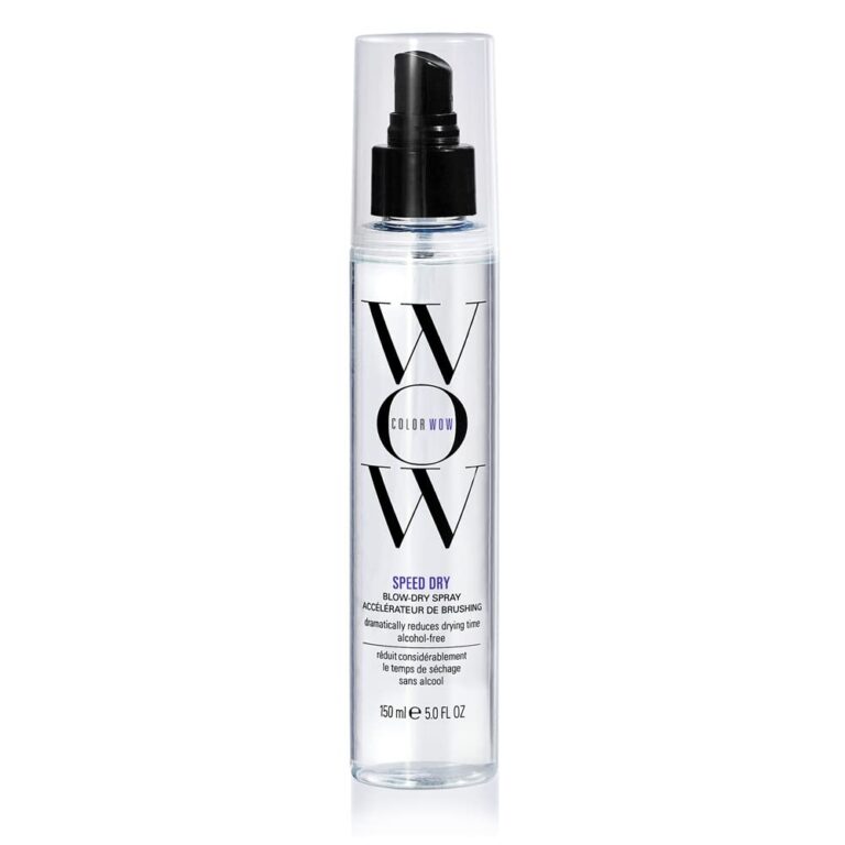 COLOR WOW Speed Dry Blow Dry Spray  Cut Blow Dry Time by 30% | Heat Protectant, Prevent Breakage | Cruelty-Free & Gluten-Free